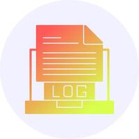 Logs Gradient Icon vector