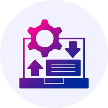 ágil degradado icono vector