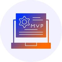MVP Gradient Icon vector