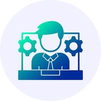 Collaboration Gradient Icon vector