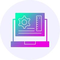 App Development Gradient Icon vector