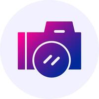 Camera Gradient Icon vector