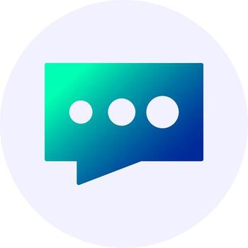 Message Gradient Icon Design vector