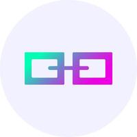 Link Gradient Circle Icon vector