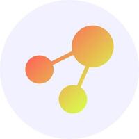 Share Gradient Icon Design vector