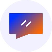 Chat Gradient Icon Design vector