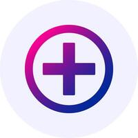 Add Gradient Icon Design vector