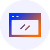 Website Gradient Icon Design vector