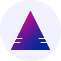 Exclamation mark Gradient Icon Design vector