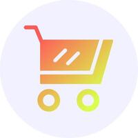 Cart Gradient Icon Design vector