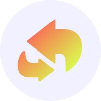 Refresh Gradient Icon Design vector