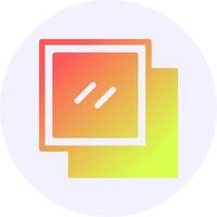 Copy Gradient Circle Icon vector