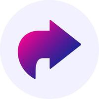 Redo Gradient Icon Design vector