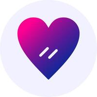 Heart Gradient Icon Design vector