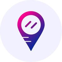 Location Gradient Icon Design vector