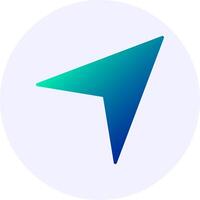 Send Gradient Icon Design vector