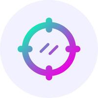 Target Gradient Icon Design vector