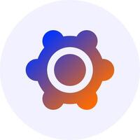 Gear Gradient Icon Design vector