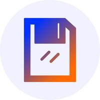 Save Gradient Icon Design vector