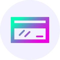 Credit Card Gradient Icon Design vector