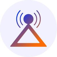 Brodcast Gradient Circle Icon vector