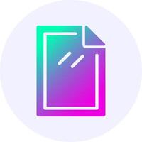 Paper Gradient Circle Icon vector