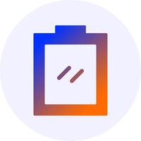 Clipboard Gradient Icon vector
