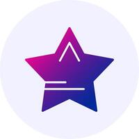 Star Gradient Icon Design vector