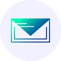 Mail Gradient Icon Design vector