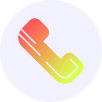 Phone Icon Minimal Gradient Style vector