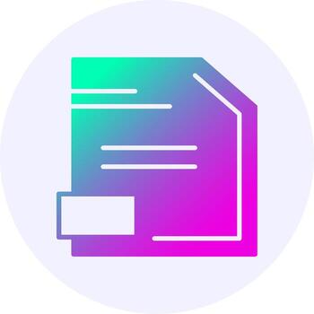 archivo icono mínimo degradado estilo vector
