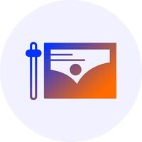 Edit Icon Minimal Gradient Style vector