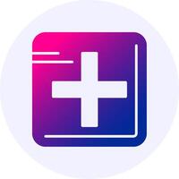 Add Icon Minimal Gradient Style vector