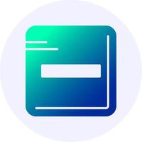 Remove Icon Minimal Gradient Style vector