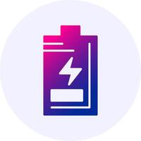 Battery Gradient Icon Design vector