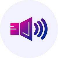 Volume Icon Minimal Gradient Style vector