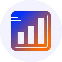 Signal strength Icon Minimal Gradient Style vector