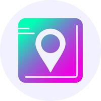 GPS Gradient Icon Design vector