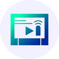 Touchscreen Gradient Icon Design vector