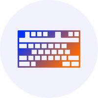 Keyboard Gradient Icon Design vector