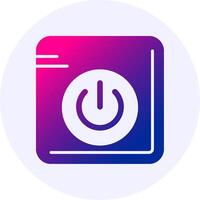 Power Gradient Icon Design vector