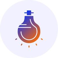 Lightbulb Gradient Icon Design vector