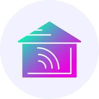 Home automation Gradient Icon Design vector