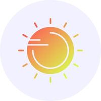 Sun Gradient Icon Design vector
