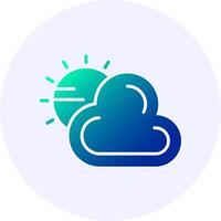 Weather Gradient Icon Design vector