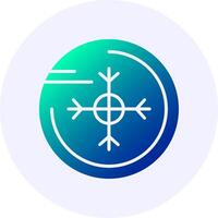 Snowflake Gradient Icon Design vector
