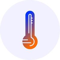 Thermometer Gradient Icon Design vector