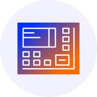 ATM Gradient Icon Design vector