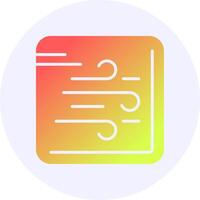 Wind Gradient Icon Design vector
