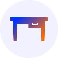 Table Gradient Icon Design vector